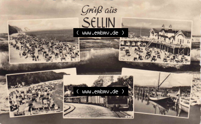 Ansichtskarte bzw. Postkarte aus DDR-Zeiten, Ostseebad Sellin im Norden der DDR Sammlung
