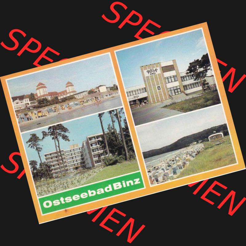 Ansichtskarte DDR Bezirk Rostock, Kreis Rügen, Ostseebad Binz, in Farbe - Color DDR, Ostseebad Binz, Kurhaus, FDGB Erholungsheim Wolln. Ansichtskarte bzw.... Sammlung