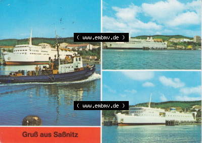 Ansichtskarte bzw. Postkarte aus DDR-Zeiten, Stadt Sassnitz im Norden der DDR Sammlung