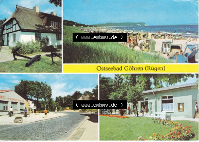 Ansichtskarte bzw. Postkarte aus DDR-Zeiten, Ostseebad Göhren im Norden der DDR Sammlung