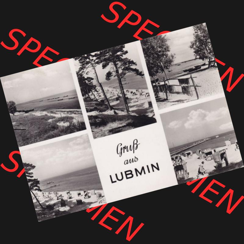 Ansichtskarte DDR Bezirk Rostock, Kreis Greifswald, Ostseebad Lubmin in s/w - schwarzweiß 1960, Gruß aus Lubmin, gelaufen am 21.06.60. Ansichtskarte... Sammlung