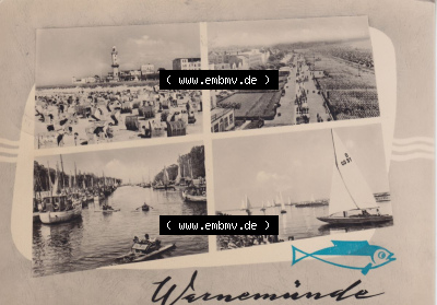 Ansichtskarte bzw. Postkarte in s/w - schwarzweiß aus DDR-Zeiten, Bezirk Rostock, Stadtkreis Rostock, Hansestadt Rostock der... Sammlung