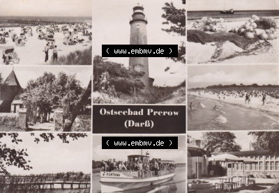 Ansichtskarte bzw. Postkarte in s/w - schwarzweiß aus DDR-Zeiten, Bezirk Rostock, Kreis Ribnitz-Damgarten Ostseebad Prerow der... Sammlung