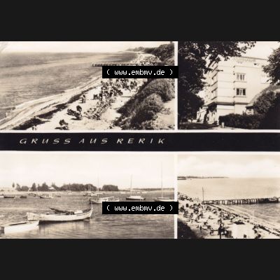Ansichtskarte DDR Bezirk Rostock, Kreis Bad Doberan, Ostseebad, Stadt Rerik in s/w / schwarzweiß 1969, Rerik Mehrbildkarte. Ansichtskarte bzw. Postkarte... Sammlung