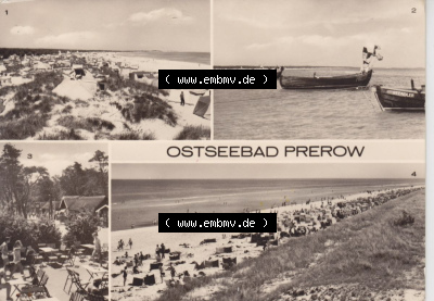 Ansichtskarte bzw. Postkarte in s/w - schwarzweiß aus DDR-Zeiten, Bezirk Rostock, Kreis Ribnitz-Damgarten Ostseebad Prerow der... Sammlung