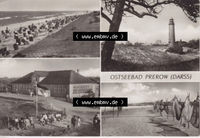Ansichtskarte bzw. Postkarte in s/w - schwarzweiß aus DDR-Zeiten, Bezirk Rostock, Kreis Ribnitz-Damgarten Ostseebad Prerow der... Sammlung