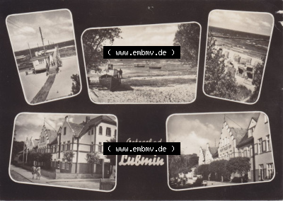 Ansichtskarte bzw. Postkarte in s/w aus DDR-Zeiten, Bezirk Rostock, Kreis Greifswald, Ostseebad Lubmin der DDR Sammlung