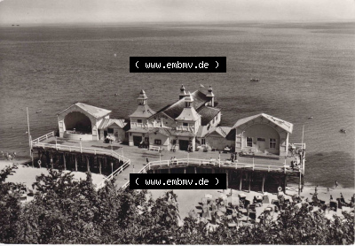 Ansichtskarte bzw. Postkarte in s/w - schwarzweiß aus DDR-Zeiten, Bezirk Rostock, Insel Rügen, Ostseebad Sellin der DDR Sammlung