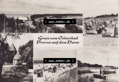 Ansichtskarte bzw. Postkarte in s/w - schwarzweiß aus DDR-Zeiten, Bezirk Rostock, Kreis Ribnitz-Damgarten Ostseebad Prerow der... Sammlung