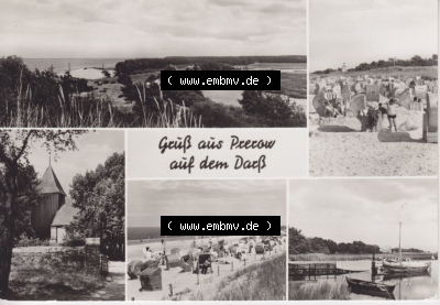 Ansichtskarte bzw. Postkarte in s/w - schwarzweiß aus DDR-Zeiten, Bezirk Rostock, Kreis Ribnitz-Damgarten Ostseebad Prerow der... Sammlung