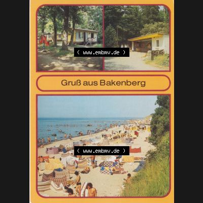 Ansichtskarte DDR Bezirk Rostock, Kreis Rügen, Bakenberg, Gruß aus Bakenberg (1) Sammlung
