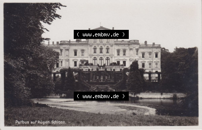 Ansichtskarte bzw. Postkarte in s/w / schwarzweiß aus DDR-Zeiten, Bezirk Rostock, Kreis Rügen Stadt Putbus der DDR Sammlung