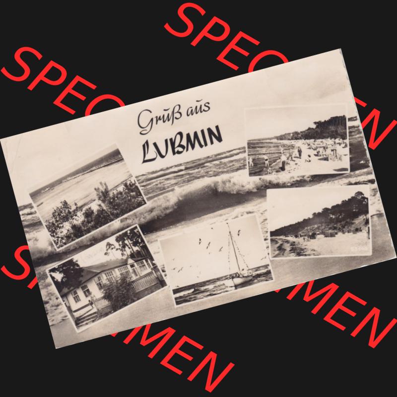 Ansichtskarte DDR Bezirk Rostock, Kreis Greifswald, Ostseebad Lubmin in s/w - schwarzweiß 1969, Gruß aus Lubmin. Ansichtskarte bzw. Postkarte in s/w... Sammlung