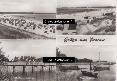 Ansichtskarte bzw. Postkarte in s/w - schwarzweiß aus DDR-Zeiten, Bezirk Rostock, Kreis Ribnitz-Damgarten Ostseebad Prerow der... Sammlung