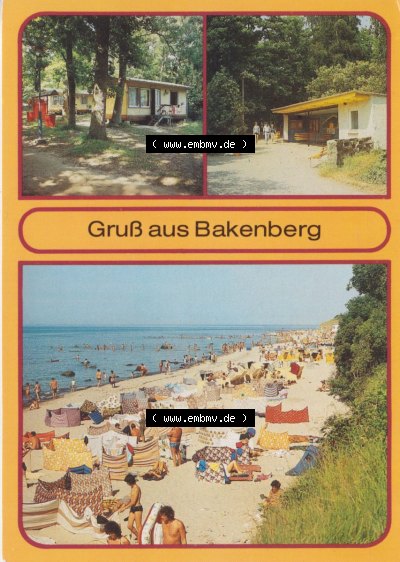 Ansichtskarte DDR Bezirk Rostock, Kreis Rügen, Bakenberg, Gruß aus Bakenberg (1) Sammlung