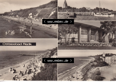 Ansichtskarte bzw. Postkarte in s/w - schwarzweiß aus DDR-Zeiten, Bezirk Rostock, Kreis Bad Doberan, Ostseebad Rerik der DDR Sammlung