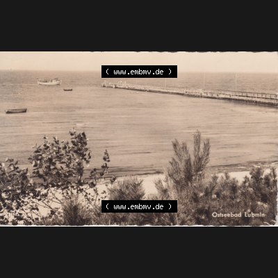 Ansichtskarte DDR Bezirk Rostock, Kreis Greifswald, Ostseebad Lubmin in s/w - schwarzweiß Ostseebad Lubmin gelaufen. Ansichtskarte bzw. Postkarte in s/w aus DDR-Zeiten... Sammlung