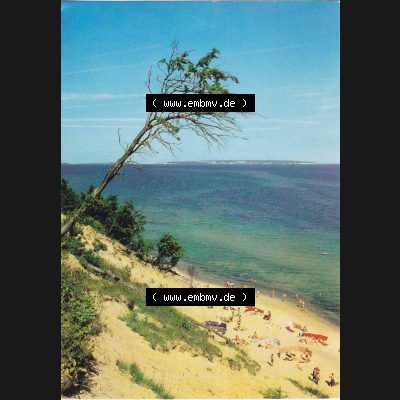 Ansichtskarte DDR Bezirk Rostock, Kreis Rügen, Insel Rügen allgemein, in Farbe - Color DDR Ostseeküste zwischen Sellin und Baabe. Ansichtskarte bzw. Postkarte... Sammlung