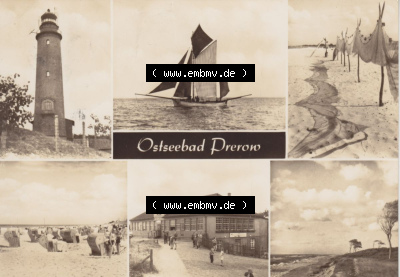 Ansichtskarte bzw. Postkarte in s/w - schwarzweiß aus DDR-Zeiten, Bezirk Rostock, Kreis Ribnitz-Damgarten Ostseebad Prerow der... Sammlung