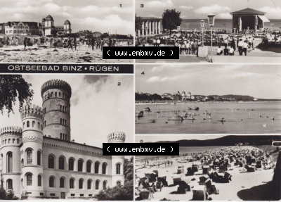 Ansichtskarte bzw. Postkarte in s/w - schwarzweiß aus DDR-Zeiten, Bezirk Rostock, Kreis Rügen Ostseebad Binz, eine Binzer DDR-Sammlung Sammlung