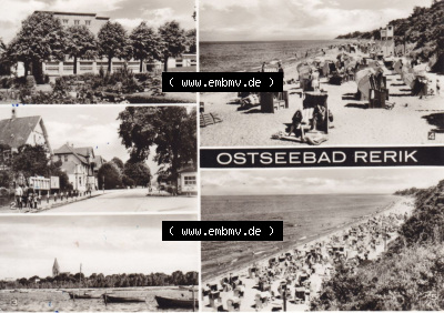 Ansichtskarte bzw. Postkarte in s/w - schwarzweiß aus DDR-Zeiten, Bezirk Rostock, Kreis Bad Doberan, Ostseebad Rerik der DDR Sammlung