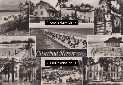 Ansichtskarte bzw. Postkarte in s/w - schwarzweiß aus DDR-Zeiten, Bezirk Rostock, Kreis Ribnitz-Damgarten Ostseebad Prerow der... Sammlung
