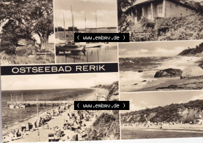 Ansichtskarte bzw. Postkarte in s/w - schwarzweiß aus DDR-Zeiten, Bezirk Rostock, Kreis Bad Doberan, Ostseebad Rerik der DDR Sammlung