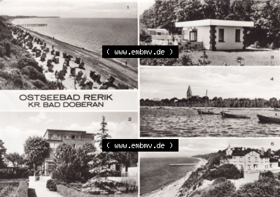 Ansichtskarte bzw. Postkarte in s/w - schwarzweiß aus DDR-Zeiten, Bezirk Rostock, Kreis Bad Doberan, Ostseebad Rerik der DDR Sammlung