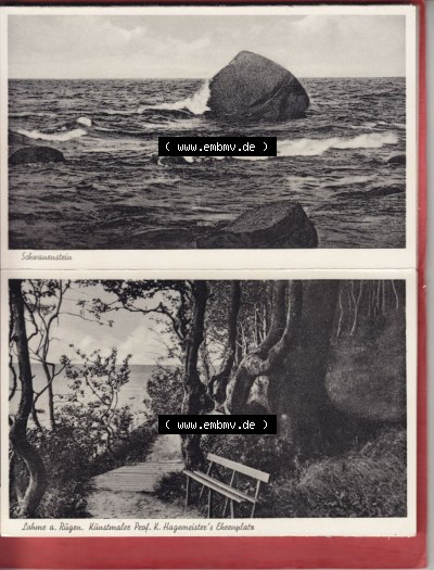 Ansichtskarten DDR Ostseebad Lohme, Ansichtskartenmappe mit unbekannten Alter, Verlag Julius Simonsen, Oldenburg i. Holstein Schwanenstein... Sammlung