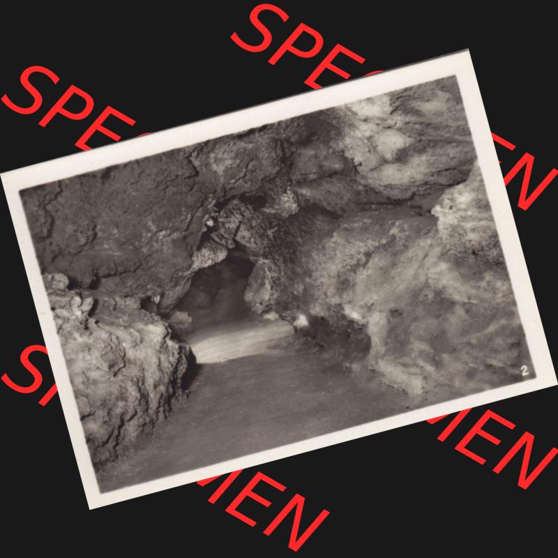 Echtes Foto der DDR Bezirk Suhl, Kreis Bad Salzungen, Stadt Bad Liebenstein, Foto-Mappe Altensteiner Höhle Thüringer Wald A 123 55, Nr. 2, Innerer Eingang.... Sammlung