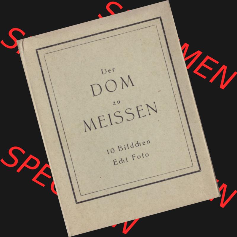 Fotos DDR Bezirk Dresden, Kreis Meißen, Stadt Meißen, Foto-Mappe von 1953, speziell Dom zu Meissen, 10 Bildchen Echt Foto Der Dom zu Meissen. Original Foto... Sammlung