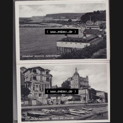 Fotos DDR Bezirk Rostock, Kreis Rügen, Insel Rügen Stubbenkammer, Leporello, 12 Originalaufnahmen, Verlag Hermann Marre, Kunstverlag Berlin W 30, Ostseebad... Sammlung