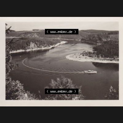 Fotos DDR, Bezirk Gera, Kreis Jena, Am Stausee der Saaletalsperre, Verlag Bildverlag Photo-König 1967, Lobenstein Blick vom Blaupunkt. Foto-Handabzüge aus... Sammlung