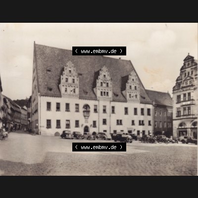 Fotos DDR Bezirk Dresden, Kreis Meißen, Stadt Meißen, Foto-Mappe von 1959, Meissen die Tausendjährige Stadt an der Elbe, Rathaus von Meißen.... Sammlung
