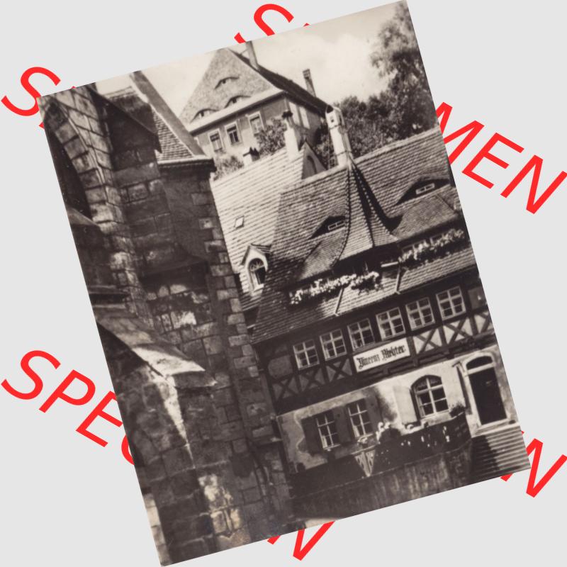 Fotos DDR Bezirk Dresden, Kreis Meißen, Stadt Meißen, Foto-Mappe von 1959, Meissen die Tausendjährige Stadt an der Elbe, Vincenz Richters Weinstuben.... Sammlung