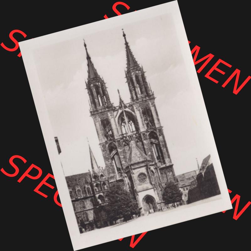 Fotos DDR Bezirk Dresden, Kreis Meißen, Stadt Meißen, Foto-Mappe von 1953, speziell Dom zu Meissen, 10 Bildchen Echt Foto Der Dom zu Meißen. Original... Sammlung