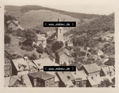 Blick zur Kirche, DDR-Zeiten Bezirk Suhl Sammlung