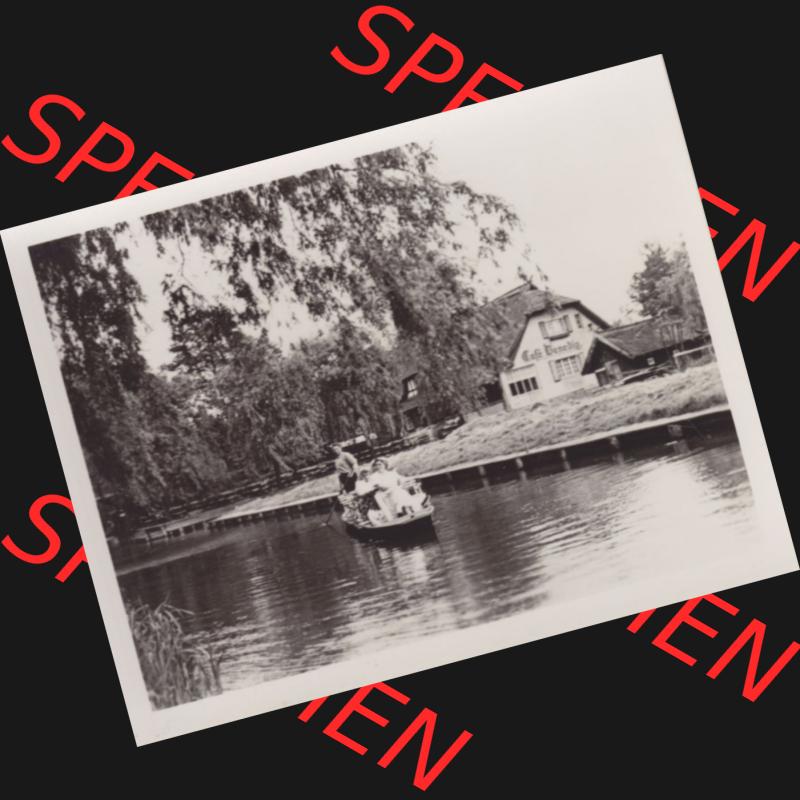 Fotos DDR Bezirk Cottbus, Kreis Lübben, Spreewald 1959, Foto-Mappe mit 10 Echte Fotos vom Spreewald 1959 Lehde Café Venedig im Spreewald. Fotos DDR Bezirk Cottbus,... Sammlung