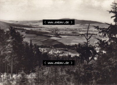 Blick vom Kölberstein auf Wilthen mit Mönchswalder Berg, DDR-Zeiten Bezirk Dresden Sammlung