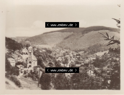 Blick auf Lauscha in Thürigen, DDR-Zeiten Bezirk Suhl Sammlung