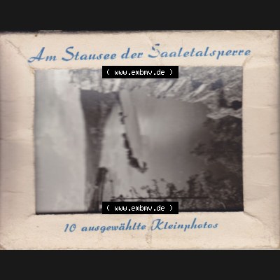 Fotos DDR, Bezirk Gera, Kreis Jena, Am Stausee der Saaletalsperre, Verlag Bildverlag Photo-König 1967, Lobenstein Am Stausee der Saaletalsperre, mit 10 ausgewählten... Sammlung