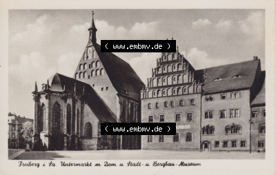 Untermarkt am Dom und Stadt u. Bergbau-Museum, DDR-Zeiten Bezirk Karl-Marx-Stadt Sammlung