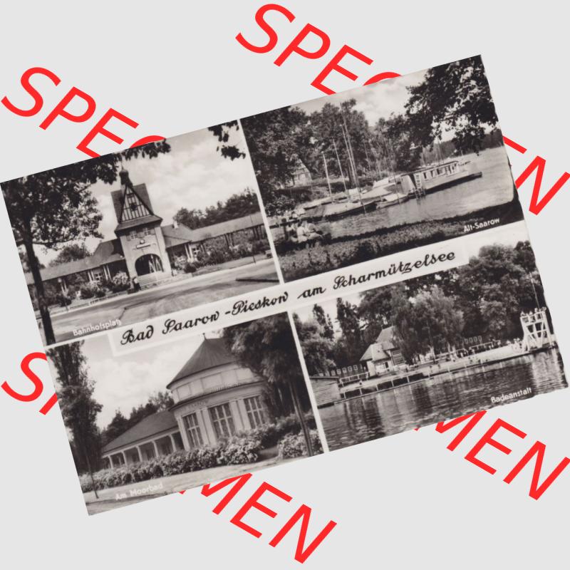 Ansichtskarte DDR, Bezirk Frankfurt (Oder), Kreis Fürstenwalde, Bad Saarow, Pieskow am Scharmützelsee. Ansichtskarte bzw. Postkarte aus DDR-Zeiten... Sammlung