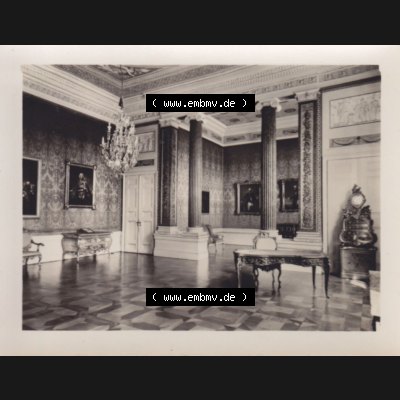 Fotos DDR, Bezirk Potsdam, Kreis Potsdam - Sanssouci 1958, Schloss Sanssouci, Schlafzimmer und Arbeitszimmer. Fotos aus DDR-Zeiten Bezirk Potsdam der Deutschen Demokratischen... Sammlung