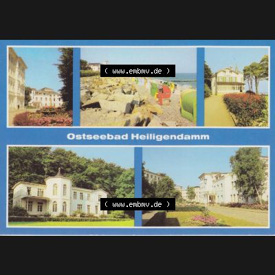 Alte Ansichtskarte DDR Bezirk Rostock, Kreis Bad Doberan, Stadt Bad Doberan mit Stadtteil und Ostseebad Heiligendamm 1981, Ostseebad Heiligendamm, Bad Doberan Ortsteil Heiligendamm,... Sammlung