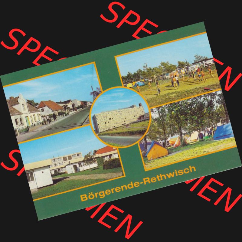 Ansichtskarten DDR Bezirk Rostock, Kreis Bad Doberan 1986, Börgerende-Rethwisch, Seestraße und Zeltplatz, Mehrbildkarte. Alte Ansichtskarte der DDR Bezirk Rostock,... Sammlung