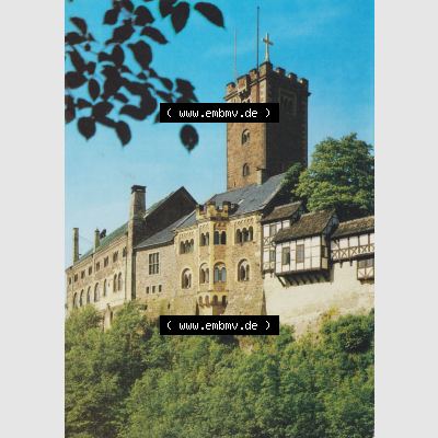 Ansichtskarten DDR Burgen unserer Heimat 1990, Eisenach, Wartburg. Alte Ansichtskarten aus einer Mappe aus dem Jahr 1990 der DDR, Produziert und vertrieben in der Deutschen Demokratischen... Sammlung