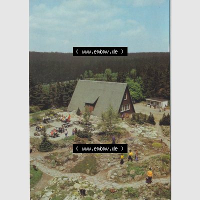 Alte Ansichtskarte DDR Bezirk Suhl, Kreis Schmalkalden-Meiningen, Oberhof AK-Mappe von 1988, Erholungsort Rennsteingarten. Alte Ansichtskarten aus einer Mappe aus dem Jahr 1988... Sammlung