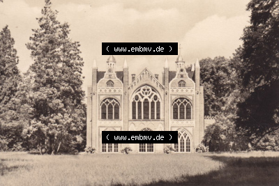Altes Foto Wörlitz DDR Bezirk Halle, 1961, 3. Das Gotische Haus von der Seeseite gesehen Sammlung