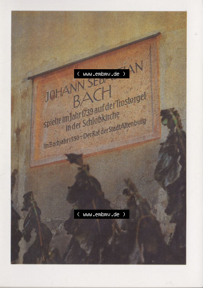 Ansichtskarten DDR Bezirk Leipzig, Kreis Altenburg, Schloss Altenburg 1988, Umschlag Schloss Altenburg (1). Alte Ansichtskarten... Sammlung